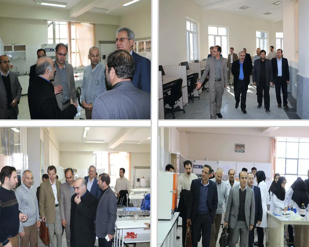 بازدید تیم کارشناسی دانشگاه علوم پزشکی تبریز از فضا و امکانات آموزشی دانشکده علوم پزشکی مراغه 