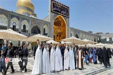 اولین ازدواج دانشجویی دانشکده علوم پزشکی مراغه در مشهد مقدس